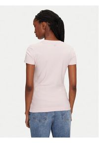 Guess T-Shirt 172941 Różowy Classic Fit. Kolor: różowy. Materiał: bawełna #5