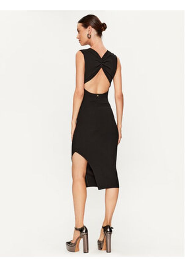 Pinko Sukienka koktajlowa Beribal 101869 A16R Czarny Slim Fit. Kolor: czarny. Materiał: syntetyk. Styl: wizytowy