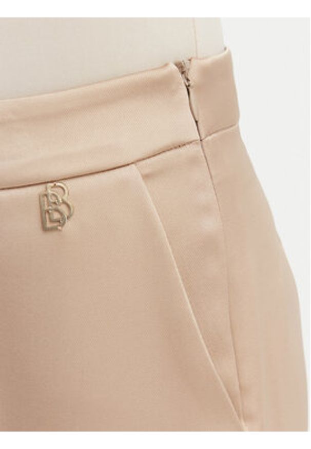 Babylon Spodnie materiałowe S00555 Beżowy Regular Fit. Kolor: beżowy. Materiał: poliamid
