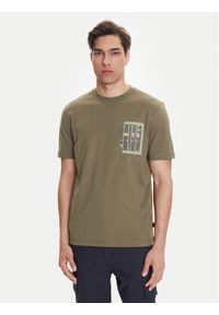 BOSS T-Shirt Te_Container 50546920 Zielony Regular Fit. Kolor: zielony. Materiał: bawełna