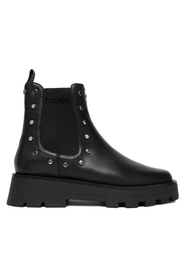 DKNY Sztyblety Shelah K4534178 Czarny. Kolor: czarny. Materiał: skóra