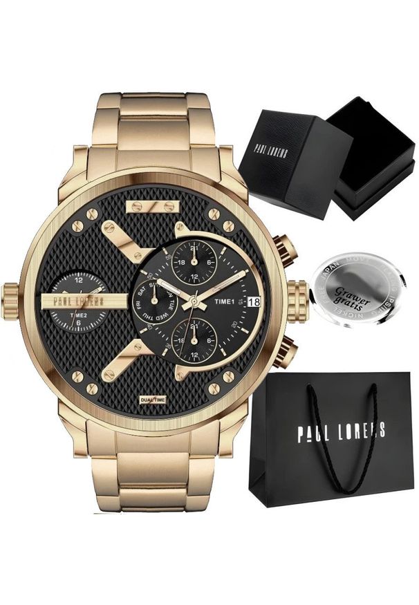 Zegarek męski Paul Lorens DIEZELI-PROF Z GRAWEREM