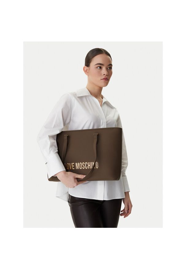 Love Moschino - Torebka LOVE MOSCHINO. Kolor: brązowy