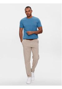 Polo Ralph Lauren T-Shirt 710671438367 Niebieski Custom Slim Fit. Typ kołnierza: polo. Kolor: niebieski. Materiał: bawełna #7