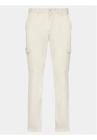 Tommy Jeans Spodnie materiałowe Austin DM0DM18940 Beżowy Slim Fit. Kolor: beżowy. Materiał: bawełna #4