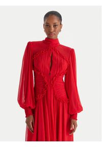 Babylon Sukienka wieczorowa S00833 Czerwony Regular Fit. Kolor: czerwony. Materiał: syntetyk. Styl: wizytowy #2