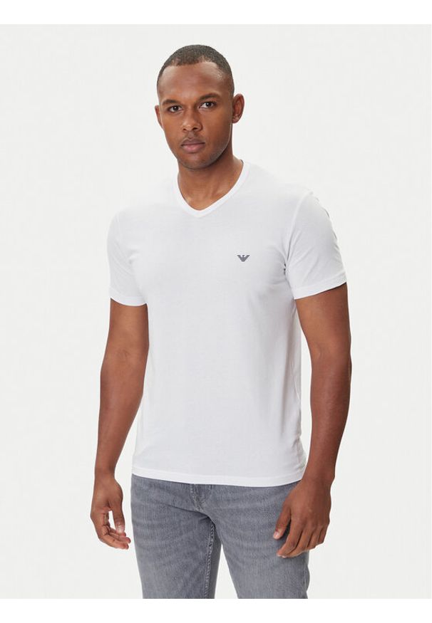 Emporio Armani Underwear Komplet 2 t-shirtów EM000392 AF14132 M0082 Biały Regular Fit. Kolor: biały. Materiał: bawełna