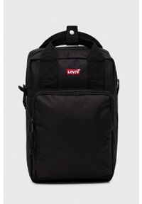 Levi's® - Levi's plecak damski kolor czarny mały gładki. Kolor: czarny. Wzór: gładki. Styl: biznesowy #1