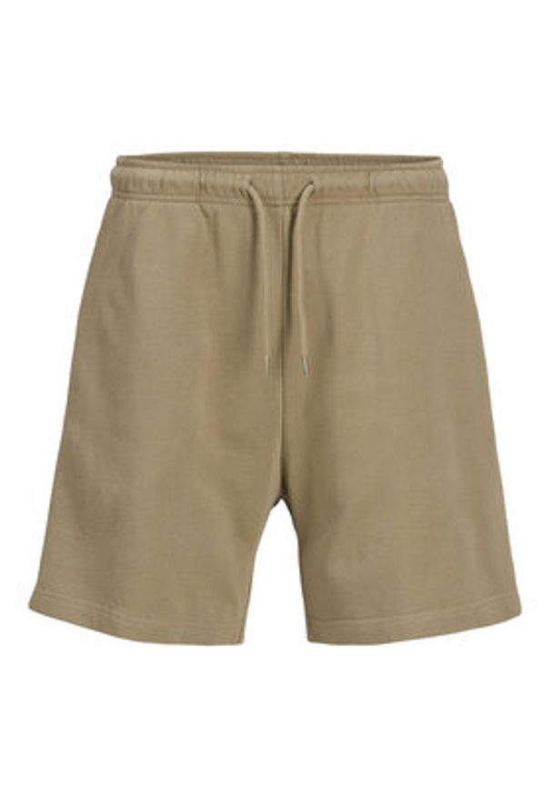 Jack & Jones - Jack&Jones Szorty sportowe Gordon 12268448 Beżowy Regular Fit. Kolor: beżowy. Materiał: bawełna. Styl: sportowy