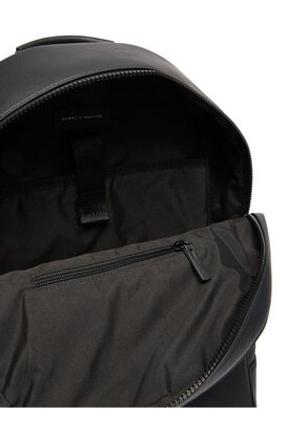 TOMMY HILFIGER - Tommy Hilfiger Plecak Th Foundation Backpack AM0AM14155 Czarny. Kolor: czarny. Materiał: skóra