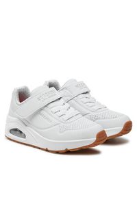 skechers - Skechers Sneakersy Air Blitz 403673L/WHT Biały. Kolor: biały. Materiał: skóra #3