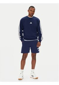 Adidas - adidas Bluza Essentials 3-Stripes JE6307 Niebieski Regular Fit. Kolor: niebieski. Materiał: bawełna