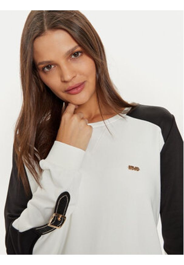 Liu Jo Sport Bluza TF4149 F0778 Biały Regular Fit. Kolor: biały. Materiał: bawełna. Styl: sportowy