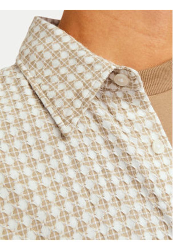 Jack & Jones Koszula Joshua 12260673 Beżowy Relaxed Fit. Kolor: beżowy. Materiał: bawełna