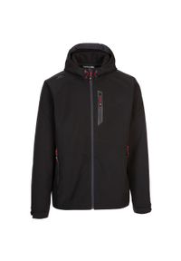 TRESPASS - Męska Kurtka Soft Shell Marlon. Kolor: czarny. Materiał: softshell. Sport: turystyka piesza