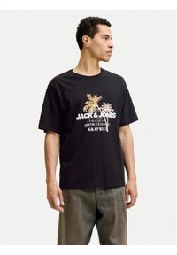 Jack & Jones T-Shirt Gradient Print 12288094 Czarny Regular Fit. Kolor: czarny. Materiał: bawełna. Wzór: nadruk, gradientowy #1