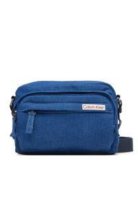 Saszetka Calvin Klein. Kolor: niebieski. Materiał: denim #1
