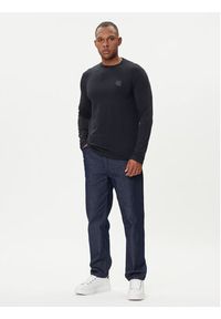 Karl Lagerfeld - KARL LAGERFELD Longsleeve 755052 554235 Granatowy Regular Fit. Typ kołnierza: dekolt w karo. Kolor: niebieski. Materiał: bawełna. Długość rękawa: długi rękaw #3