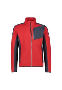 Bluza męska turystyczna CMP 31E0437. Kolor: czerwony. Styl: sportowy. Sport: turystyka piesza