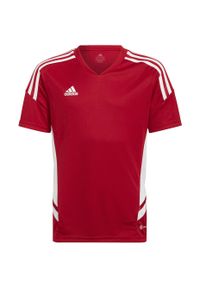 Adidas - Koszulka do piłki nożnej dla dzieci adidas Condivo 22 Jersey. Kolor: czerwony. Materiał: jersey