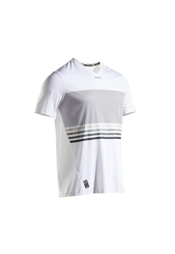ARTENGO - Koszulka TENIS TTS 900 light MĘSKA. Kolor: biały. Materiał: materiał, poliester, elastan. Sport: tenis