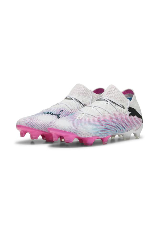 Buty piłkarskie męskie Puma Future 7 Ultimate Fg ag. Kolor: różowy, czarny, wielokolorowy, biały. Sport: piłka nożna