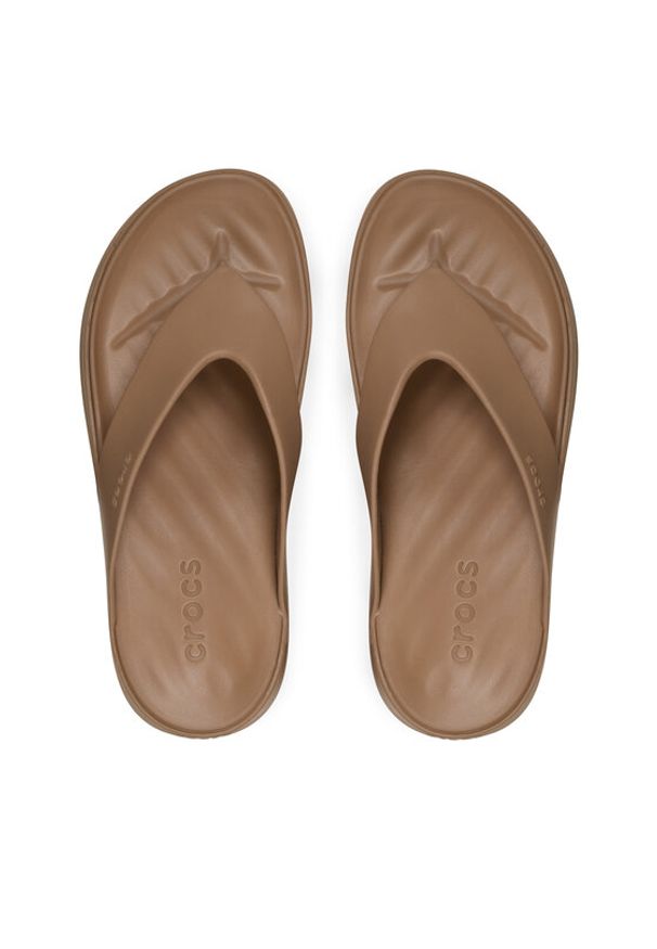 Crocs Japonki Getaway Platform Flip 209410 Brązowy. Kolor: brązowy. Obcas: na platformie