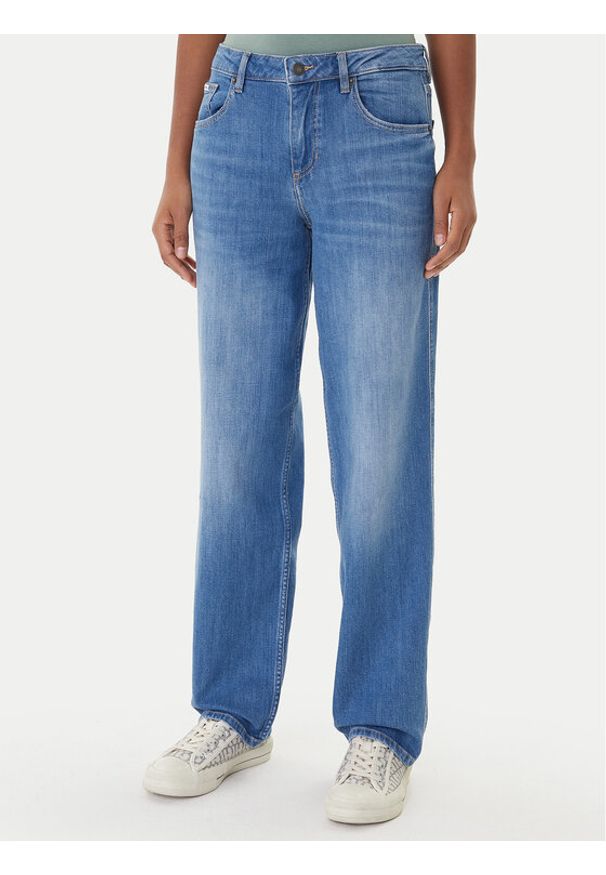 Guess Jeans Jeansy W5YA0I D0022 Niebieski Boyfriend Fit. Kolor: niebieski