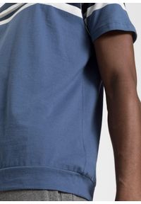bonprix - T-shirt z czystej bawełny. Kolor: niebieski. Materiał: bawełna. Długość: długie #2