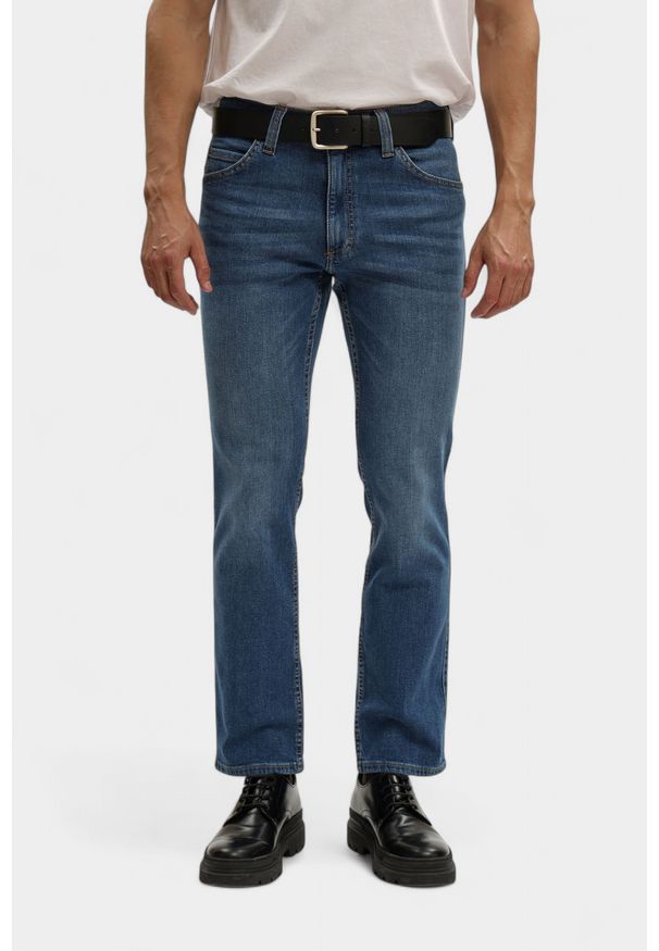 Męskie Spodnie Jeansowe Mustang Style Tramper Straight Denim Blue 1016809 5000 502