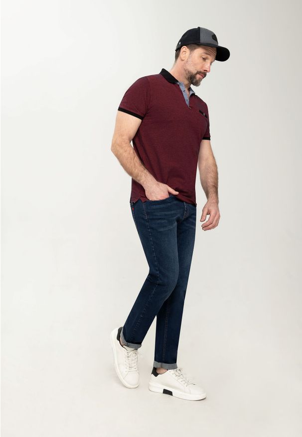 Volcano - Spodnie jeansowe męskie o regularnej nogawce, D-JERRY 48. Kolekcja: plus size. Kolor: niebieski. Styl: klasyczny