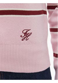 TOMMY HILFIGER - Tommy Hilfiger Kardigan WW0WW49617 Różowy Regular Fit. Kolor: różowy. Materiał: bawełna #5