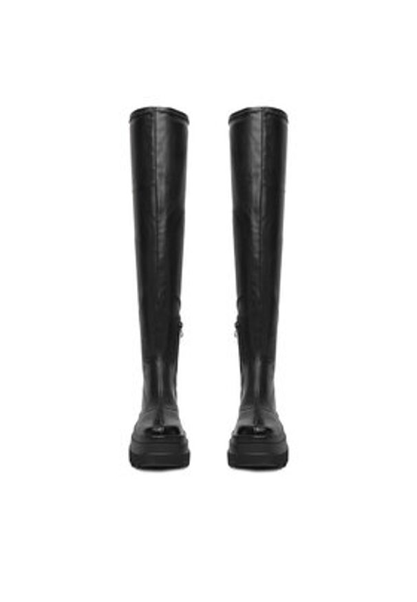 DeeZee Kozaki 2163-11 Czarny. Kolor: czarny. Materiał: materiał