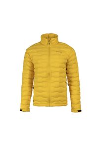 Bergson - Kurtka Primaloft męska Solace1. Kolor: wielokolorowy, żółty, brązowy. Materiał: puch. Technologia: Primaloft. Sezon: zima, jesień. Sport: turystyka piesza #1