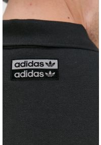 adidas Originals - Bluza bawełniana. Okazja: na co dzień. Kolor: czarny. Materiał: bawełna. Długość: krótkie. Styl: casual