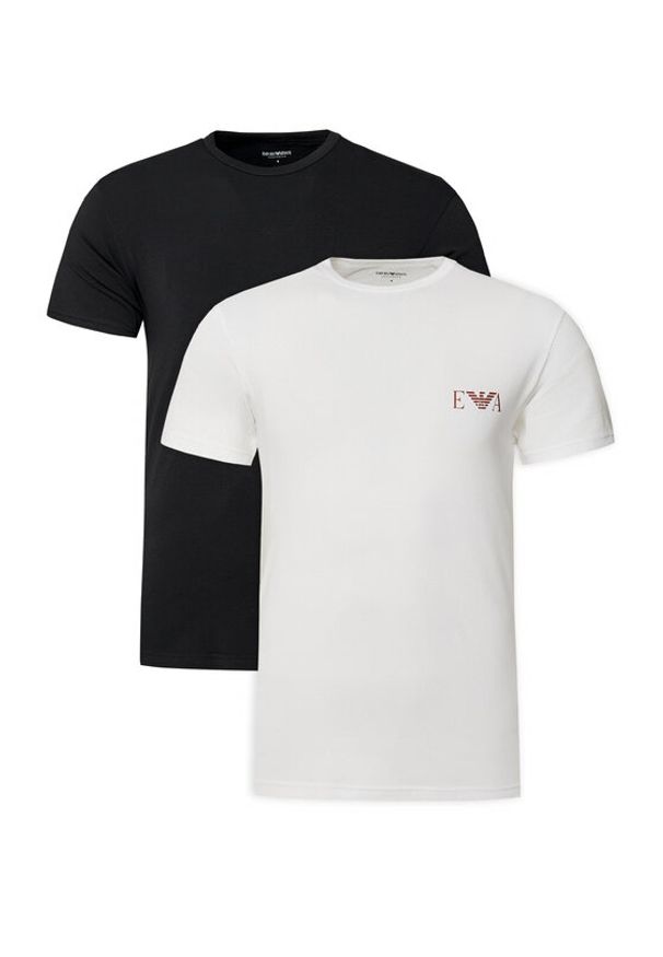Emporio Armani Underwear Komplet 2 t-shirtów EM001849 AF10778 M0080 Kolorowy Slim Fit. Materiał: bawełna. Wzór: kolorowy