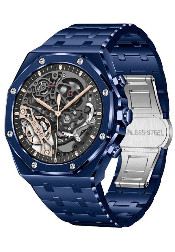 Smartwatch Hagen Smartwatch męski Hagen HB17.17.1117 niebieski bransoleta. Rodzaj zegarka: smartwatch. Kolor: niebieski