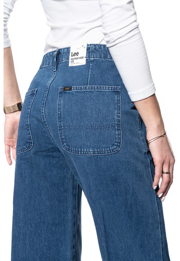 Lee - SPODNIE DAMSKIE LEE MILITARY WIDE LEG MID JELT L31UKEGT 112107303