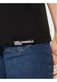 Karl Lagerfeld Jeans T-Shirt A1M17044 Czarny Regular Fit. Kolor: czarny. Materiał: bawełna