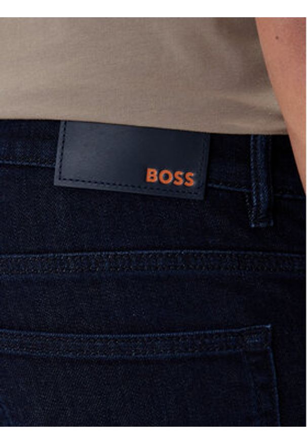 BOSS Jeansy Delaware 50471017 Granatowy Slim Fit. Kolor: niebieski