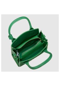 Valentino by Mario Valentino - VALENTINO Zielona torebka o teksturze skóry seychelles shopping. Kolor: zielony. Materiał: skórzane #6