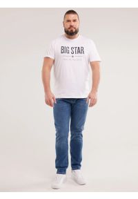 Big-Star - Jeansy męskie niebieskie Harper 477. Okazja: na co dzień. Stan: podwyższony. Kolor: niebieski. Styl: casual, klasyczny #8