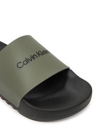 Calvin Klein Klapki Chunky Pool Slide Rub HM0HM01063 Zielony. Kolor: zielony #5