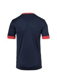 UHLSPORT - Koszulka sportowa męska Uhlsport Offense 23. Kolor: czerwony, wielokolorowy, niebieski. Materiał: poliester. Długość rękawa: krótki rękaw. Długość: krótkie