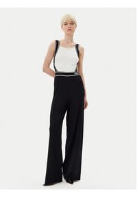 Karl Lagerfeld - KARL LAGERFELD Kombinezon A2W13021 Czarny Slim Fit. Kolor: czarny. Materiał: wiskoza #5