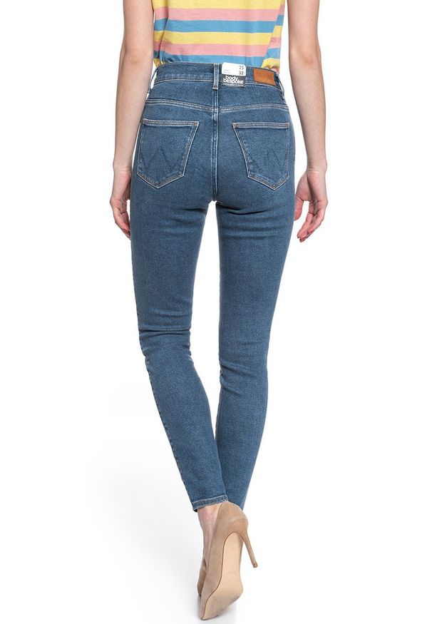 Wrangler - WRANGLER HIGH RISE SKINNY USED TINT W27HTX50H 112128127. Stan: podwyższony