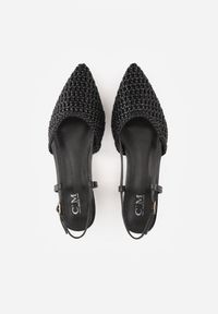 Renee - Czarne Sandały z Plecioną Cholewką Triscan. Zapięcie: sprzączka. Kolor: czarny. Sezon: wiosna #4