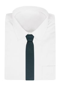 Krawat Męski - Chattier - Ciemna Zieleń, Grochy. Materiał: tkanina. Wzór: grochy. Styl: klasyczny, wizytowy, elegancki