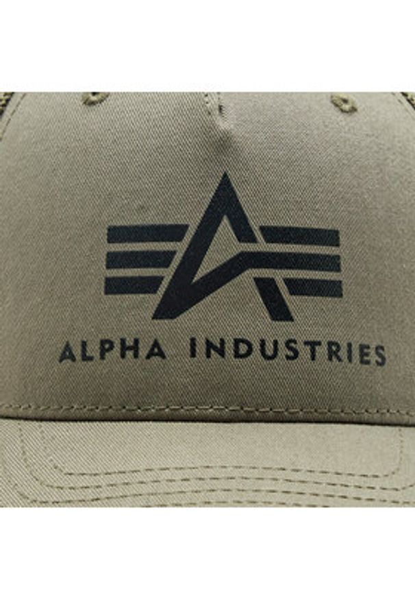 Alpha Industries Czapka z daszkiem Trucker Basic 186902 Khaki. Kolor: brązowy. Materiał: materiał