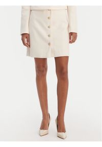 Morgan Spódnica trapezowa 261-JIKTORY Beżowy Regular Fit. Kolor: beżowy. Materiał: syntetyk #1